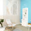 Lit avec tablette pour chambre à coucher - Construction et look moderne pleine grandeur et tiroirs mur blanc compact