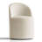 Linen Upholstered Swivel Dining Chair With Hidden Casters-673332394