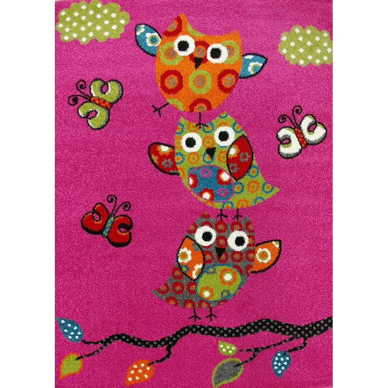 Tapis pour chambre d'enfant Brittney, Rectangle 5 pi 3 po x 7 pi 3 po