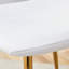 Chaise de luxe simple et luxueuse - ensemble de 4 chaises de salle à manger en polyuréthane à haute résilience avec pieds dorés en métal.
