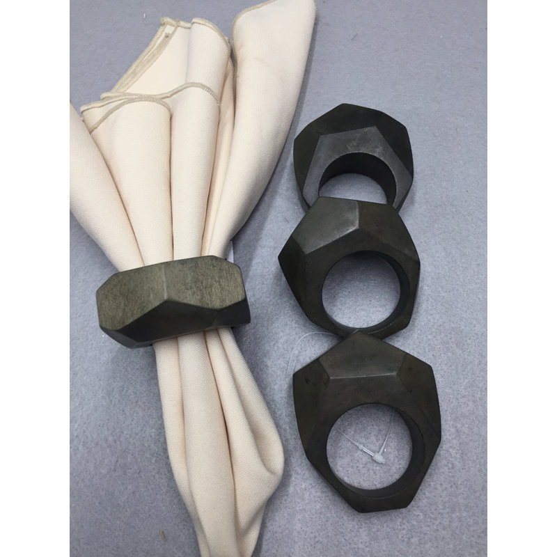 Ensemble de 4 serviettes à facettes