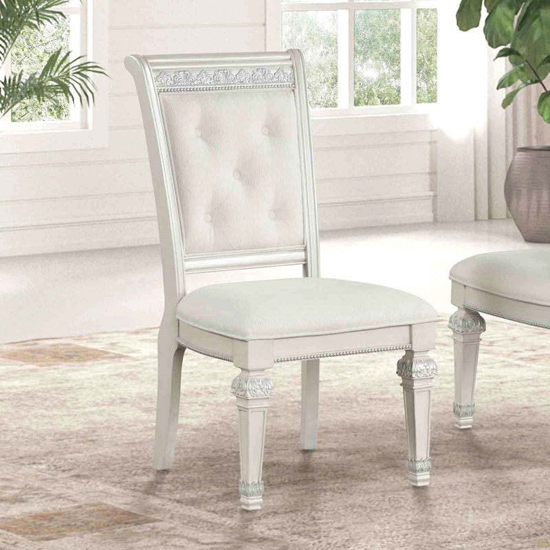 Siège et dossier rembourrés avec chaise d'appoint 2 pièces