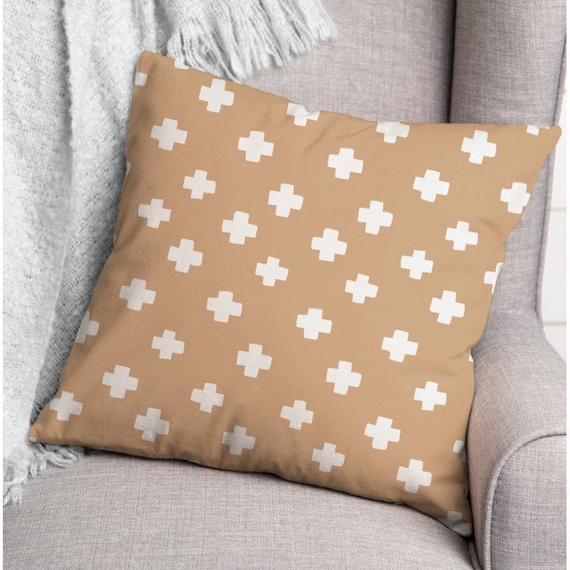 Coussin décoratif intérieur / extérieur, Brun clair