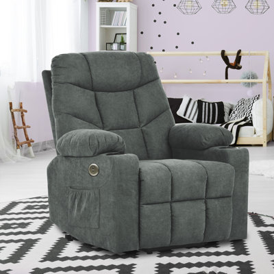 83.1cm Wide Standard Recliner with Massager