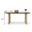 Bureau ovale brun italien minimaliste italien de luxe avec pieds en cuir-126436459