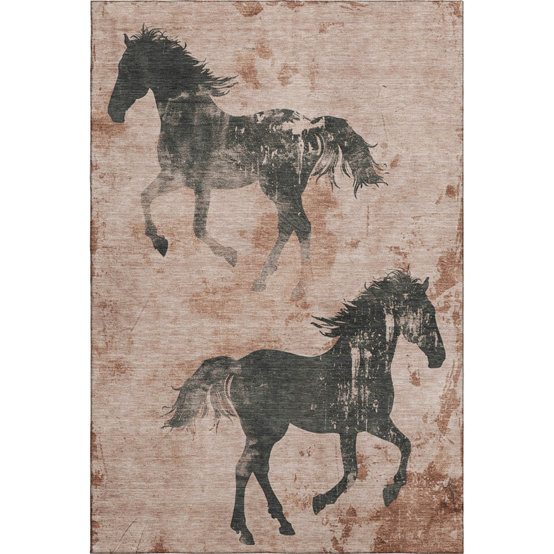 Premium Machine Washable Varroville AMF1717 Animal Rug, Rectangle 3' x 5'