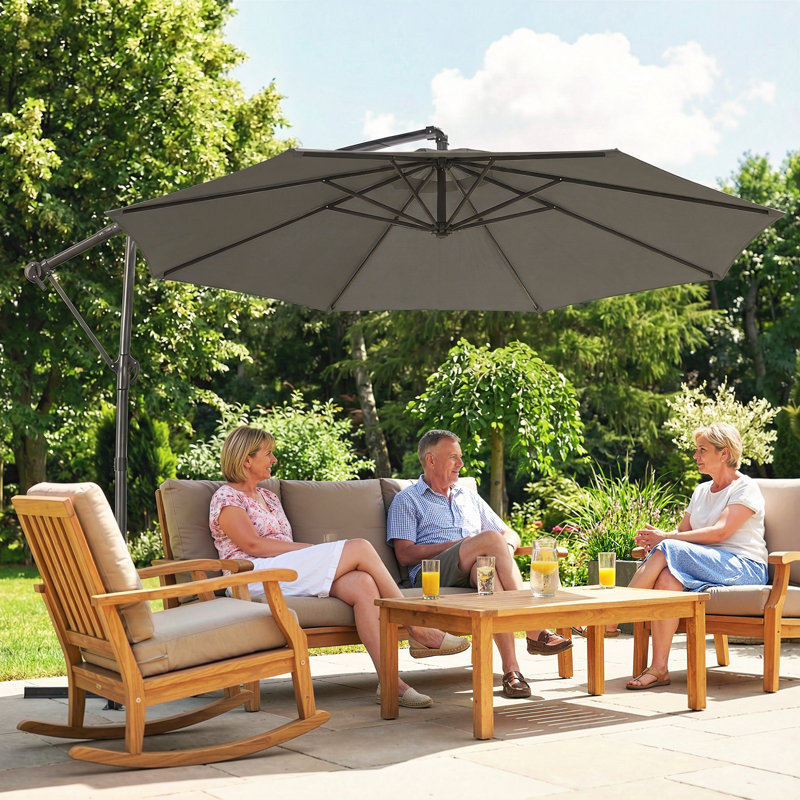 297cm Cantilever Parasol, Grey