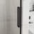 48" Wide X 72" High Semi- Shower Door, 6mm Tempered Glass With Shatter Coating, Matte Black Finish, Stainless Steel Frame, Smooth Sliding Mechanism, Waterproof Protection For Bathroom - Thick Glass,