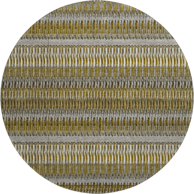 Premium Machine Washable Cerrito AMF589 Coffee Rug