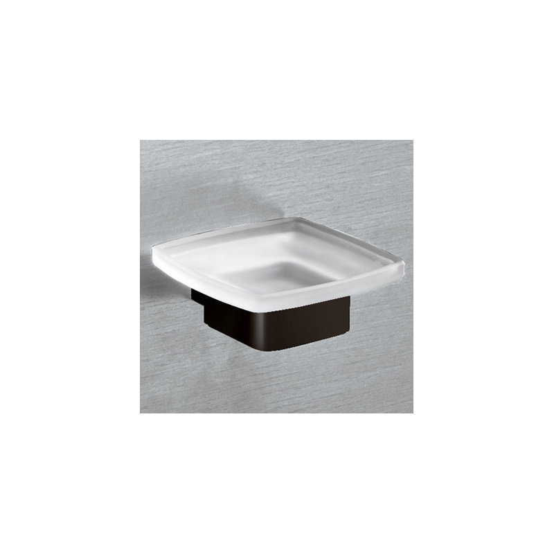 Plat à savon Leverette, Noir mat