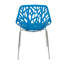 Chaises d'appoint empilables avec dossier à découpes florales et pieds en acier inoxydable - sièges de cuisine, de restaurant ou de banquet modernes-21376070-129679203