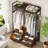47.24'' Freestanding Clothes Rack With 4 Drawers