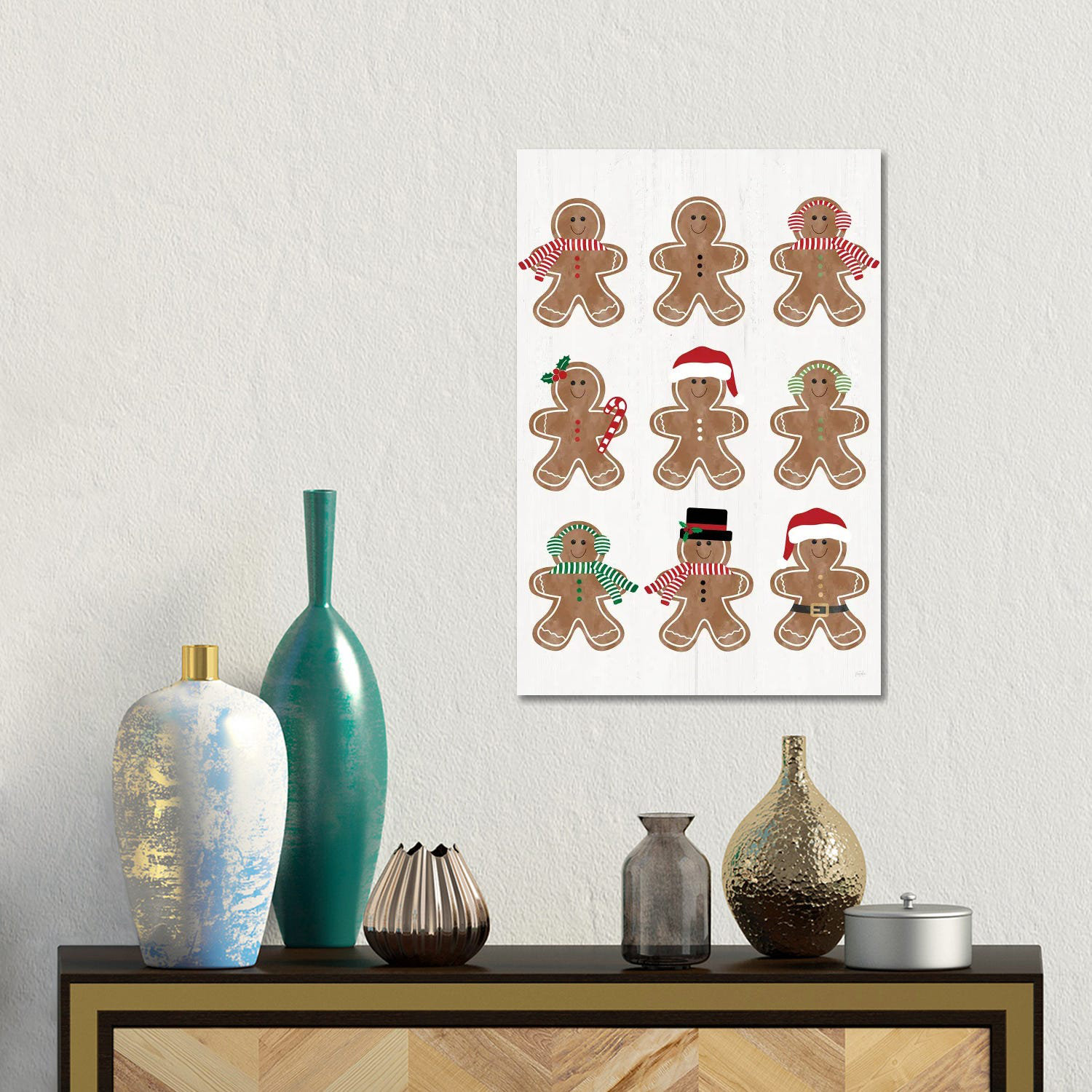 The Holiday Aisle® Gingerbread Chart - Wall Art Print - Wrapped Canvas ...