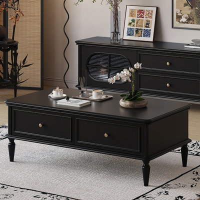 Solid wood French-style coffee table