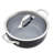Anolon X 4-Quarts Hybrid Non-Stick Casserole Pan With Glass Lid, Dark Gray