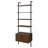 Wendell Walnut 4-Shelf Storage Wall Bookshelf