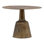 Golbez 32-Inch Round Aluminum Antique Brass Finished Pedestal Base Bistrotable