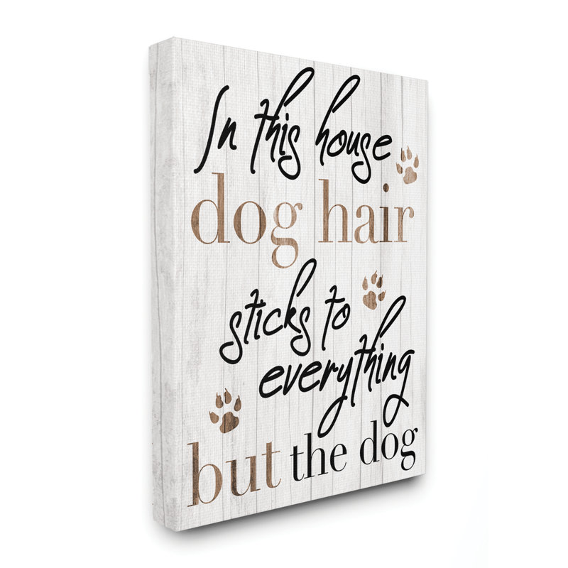 « dog cheveu sticks pour animaux amusants », impression, Toile tendue, H 16 po x l 20 po x P 1,5 po