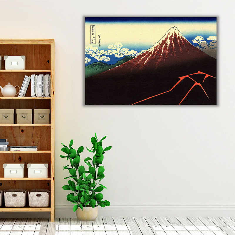 «Lightning dessous du sommet», reproduction d'art sur toile, H 16 po x l 24 po