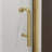 34-36 In.W X 72 In.H Pivot Frameless Shower Door,1/4 In. Clear Glass Pivot Swing Shower Doors In Brushed Gold,Pivot Shower Door Reversible Installation-126269951