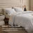 Bedsure 100% Washed Cotton Duvet Cover King Set - Minimalist Cotton Beding Set For All Season（set of 3）-125402753-125402781