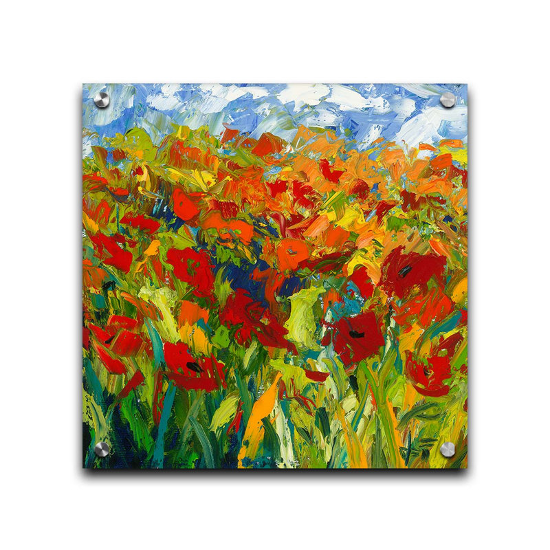 «Spring Fling» par Jeff Boutin sur, Pas de tapis, Sans cadre en plastique / acrylique, H 20 po x l 20 po x P 1 po