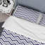 Chevron noir à pois - ensemble de housse de couette abstrait - microfibre de polyester-1261744773