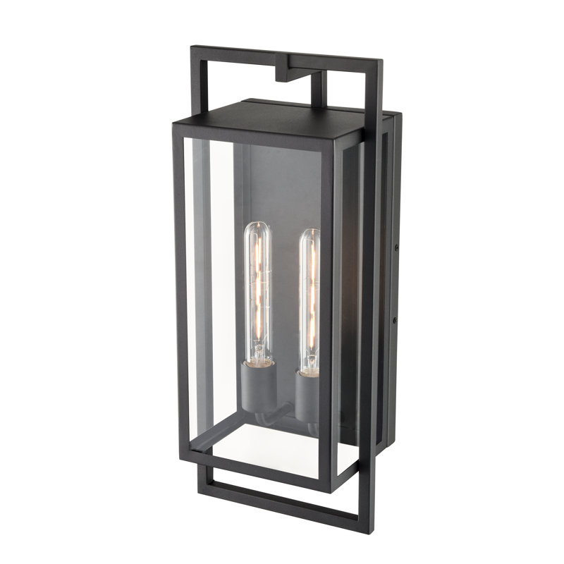 Applique murale d'extérieur 2 lumières Declare, H 19,6 po x l 8,4 po x P 6,1 po