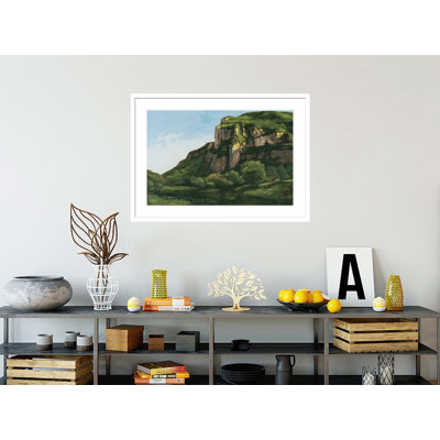 Rocks at Mouthier by Gustave Courbet -Framed Giclee Print