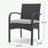 Wicker Armchair set of 2 with soft seat cushion