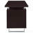 Cappuccino 2-Drawer Floating Top Office Desk