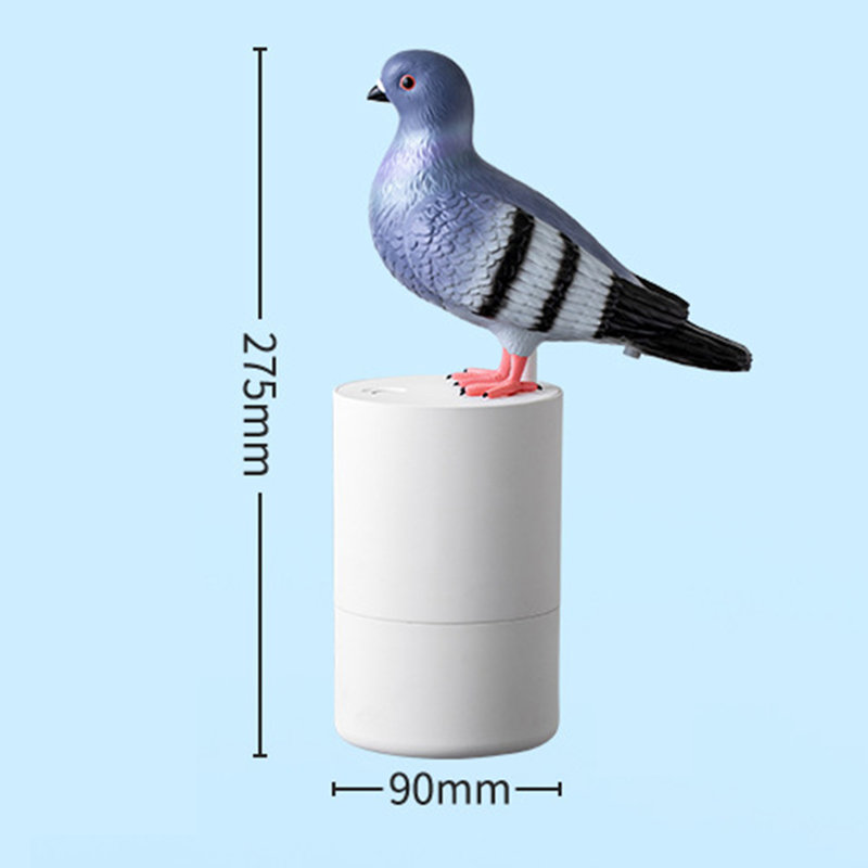 Bird Of Peace Foam Soap Dispenser - Funny Pigeon Poop Induction Hand Washer Automatic Touchless Soap Dispenser For Kitchen & Bathroom (grey)