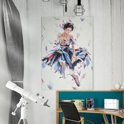 « ballerine », reproduction de peinture à l’huile sur toile tendue