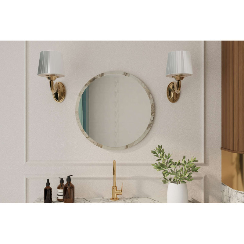 100% MDF Ecological Flotal-E Mirror Round Mirror