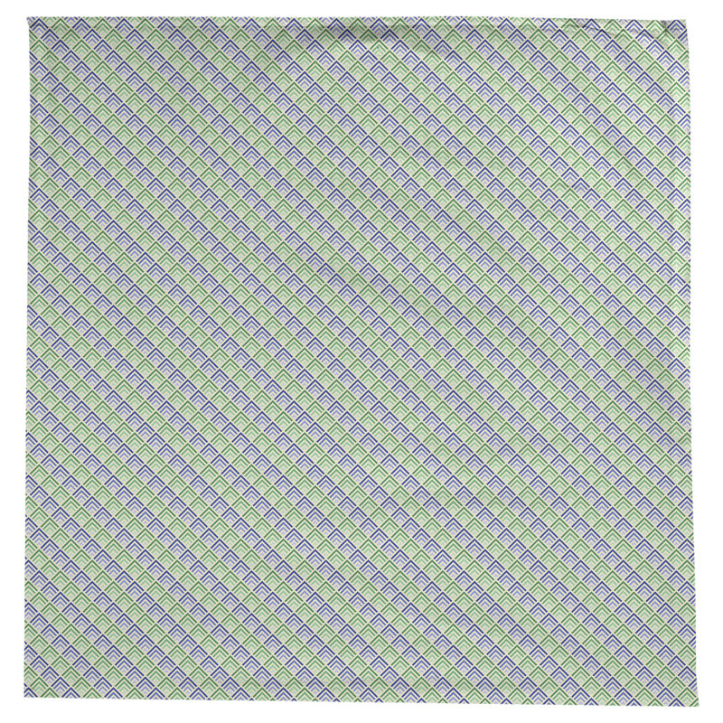 Nappe géométrique Avicia, Vert / Bleu