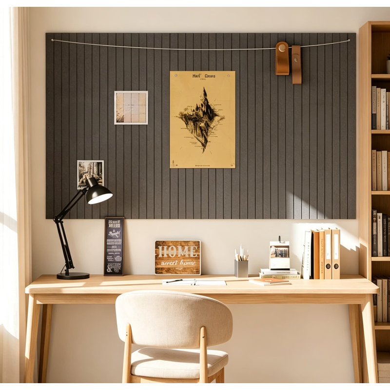 Grand babillard en feutre 48 x 36 - paquet de 12, 70 onglets amovibles pour le bureau, Gray