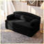 Causeuse convertible 2 places en velours côtelé Canapé-lit futon convertible (noir)-133235368-133235372
