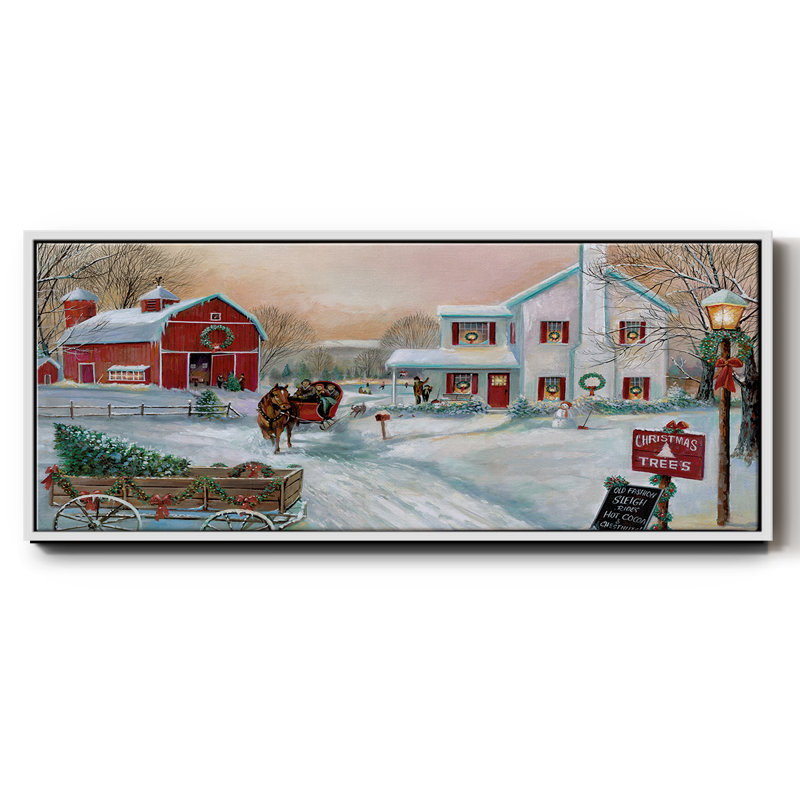 Christmas Tree Farm-, toile encadrée, H 8 po x l 20 po