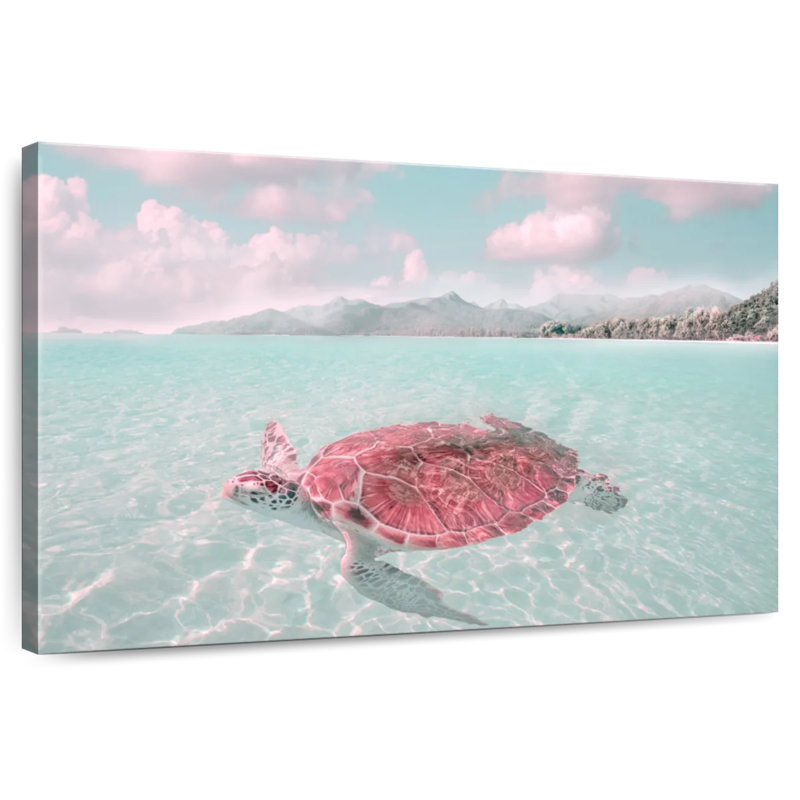 Brampt Sunbathing Turtle, 24" H x 36" W