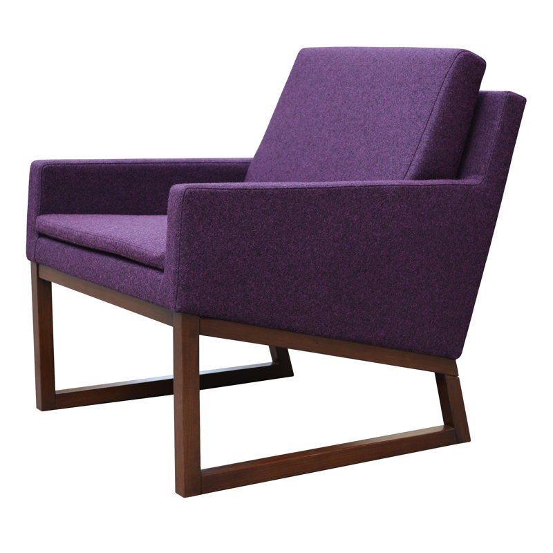 Fauteuil Nova, Laine marron foncé