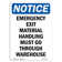 SignMission Notice - Emergency Exit Material Handling Sign | Wayfair