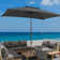 Wadebridge 10' x 6.5' Tilt Rectangular Market Umbrella