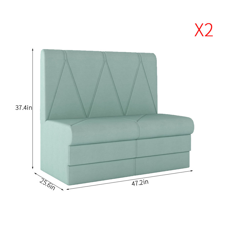 Banc rembourré en similicuir Simple Light Luxury