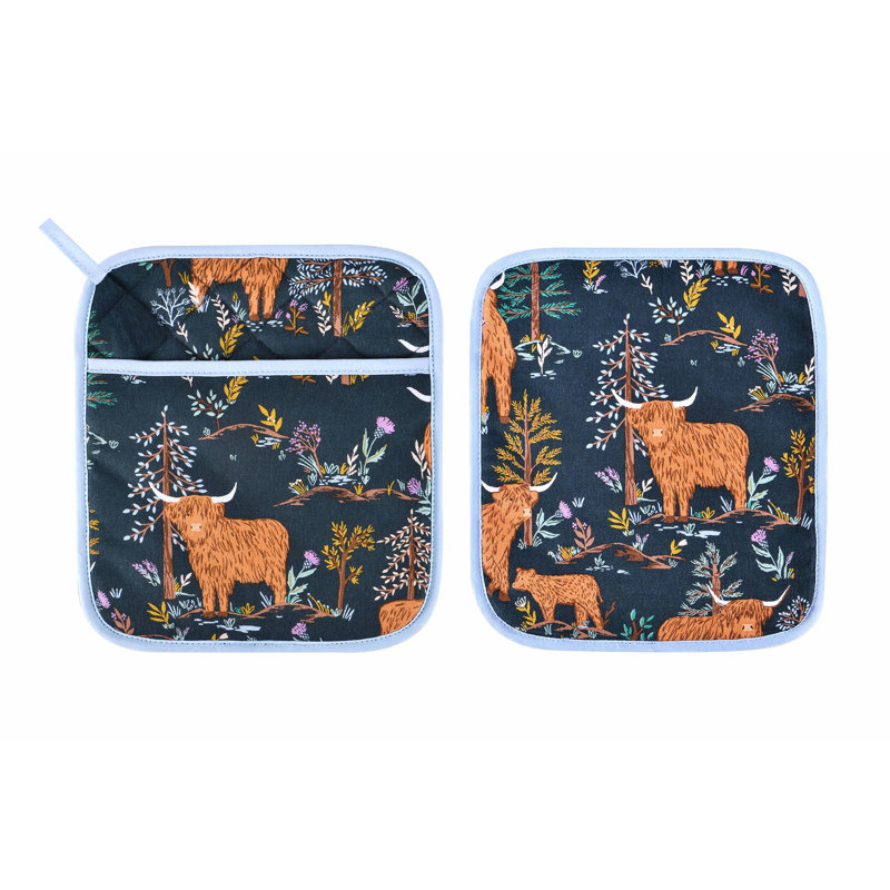 Ulster Weavers Connie The Cow Floral 100% Cotton Potholder
