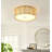 14'' LED Light Wooden Flush Mount Ceiling Light