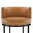 26" Swivel Counter Stool With Cylindrical Metal Frame And Full-Round Seat-674095344