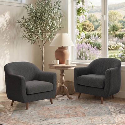 Chaise d'appoint Kaya Modern Upholstery - ensemble de 2
