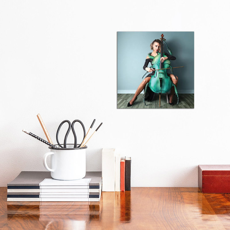 Insectcello by Spielsinn Design - Gallery-Wrapped Canvas Giclée on Canvas, Canvas, 30.48 cm H x 30.48 cm W