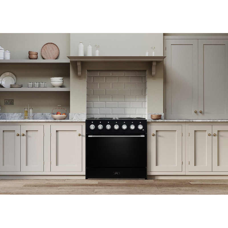 Mercury 36" 4.5 Cubic Feet Induction Freestanding Convection Range, Matte Black