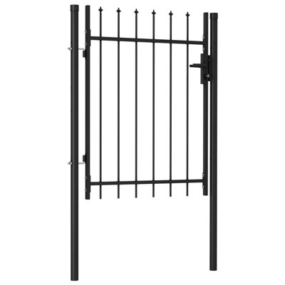 Bounaga 170.18cm H x 99.06cm W Black Metal Gate
